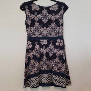 New York & Co Blue & Pink Dress Size Small